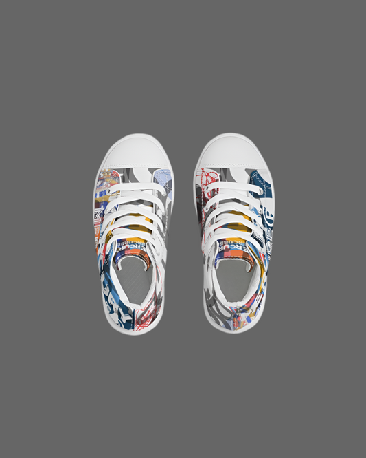Art of mercure Kids Hightop Canvas Shoe MERCURY MERCURE