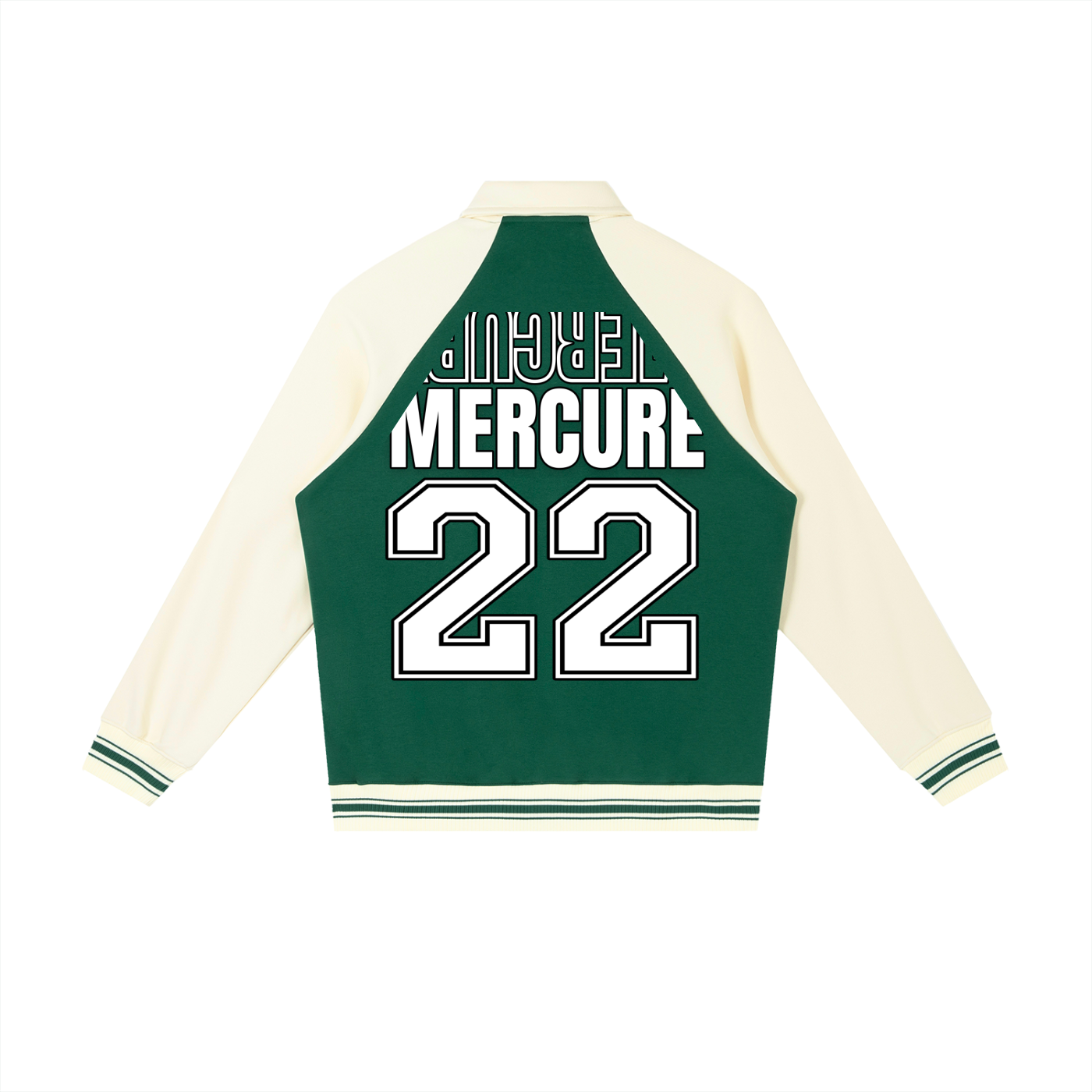 Contrast Raglan Sleeve Baseball Jacket ODMPOD