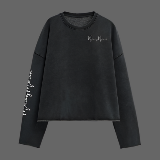 440GSM Unisex Washed Cropped Sweatshirt MERCURY MERCURE