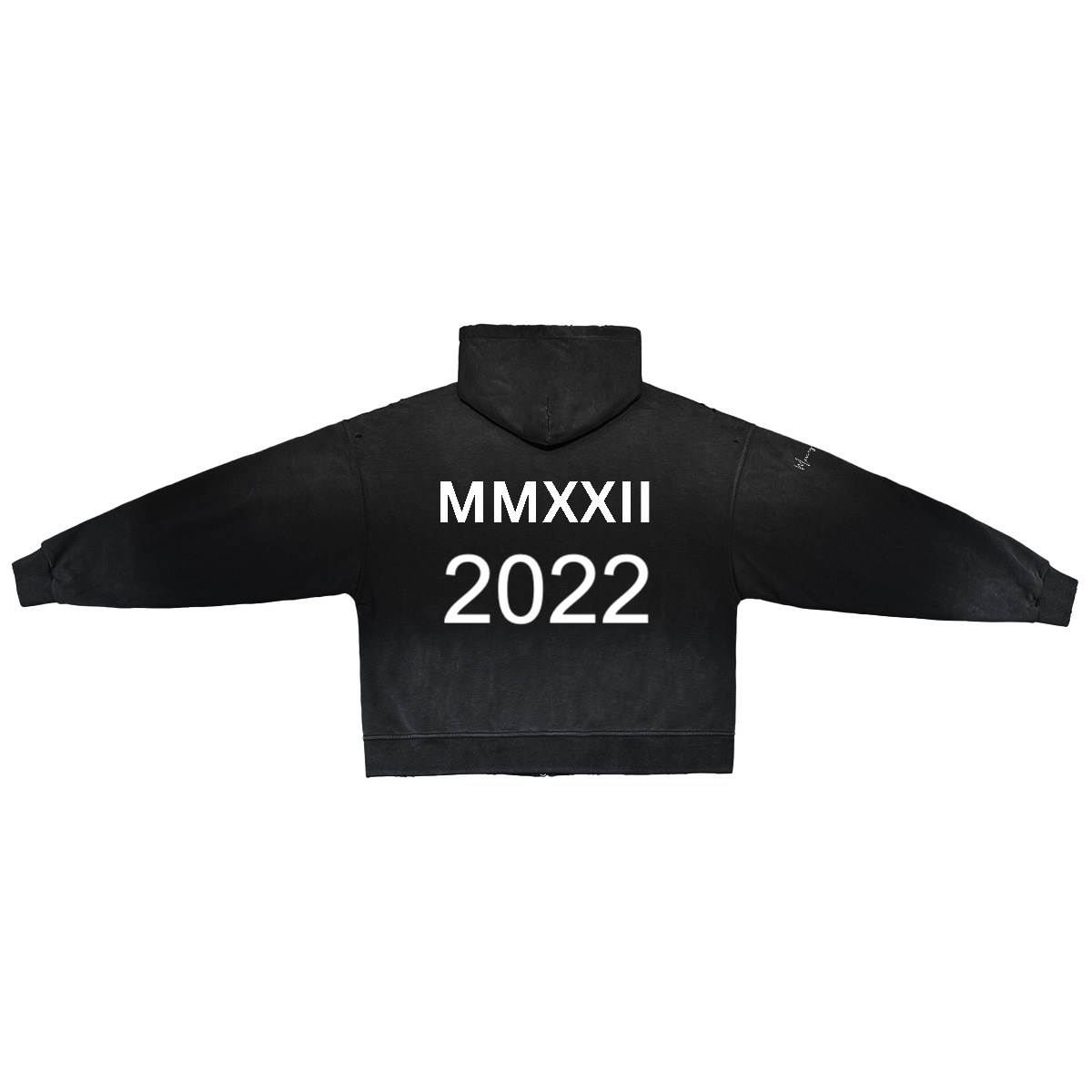 Unisex Washed Distressed Dystopian Streetwear Zip-Up Hoodie(420GSM) MERCURY MERCURE