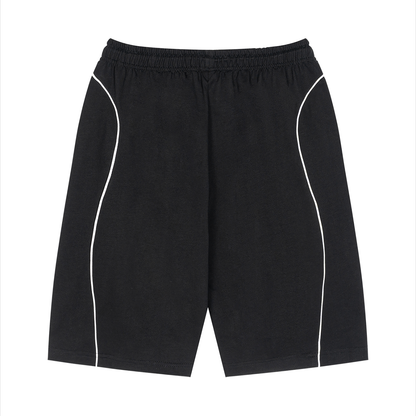 Unisex Piping Drawstring Shorts ODMPOD