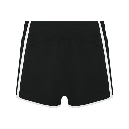 Women's High Rise Color Block Yoga Shorts ODMPOD