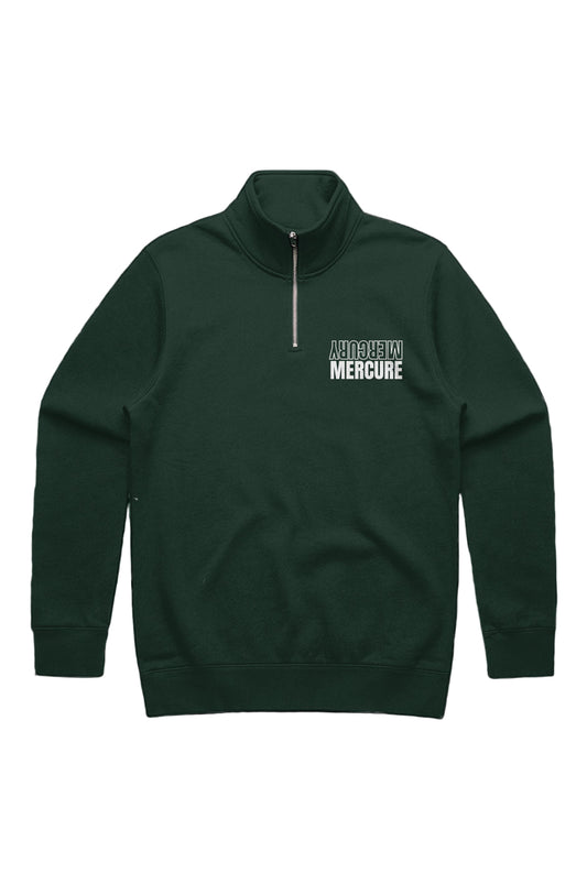 MENS STENCIL HALF ZIP