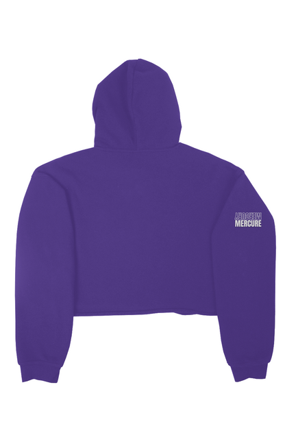 crop fleece hoodie