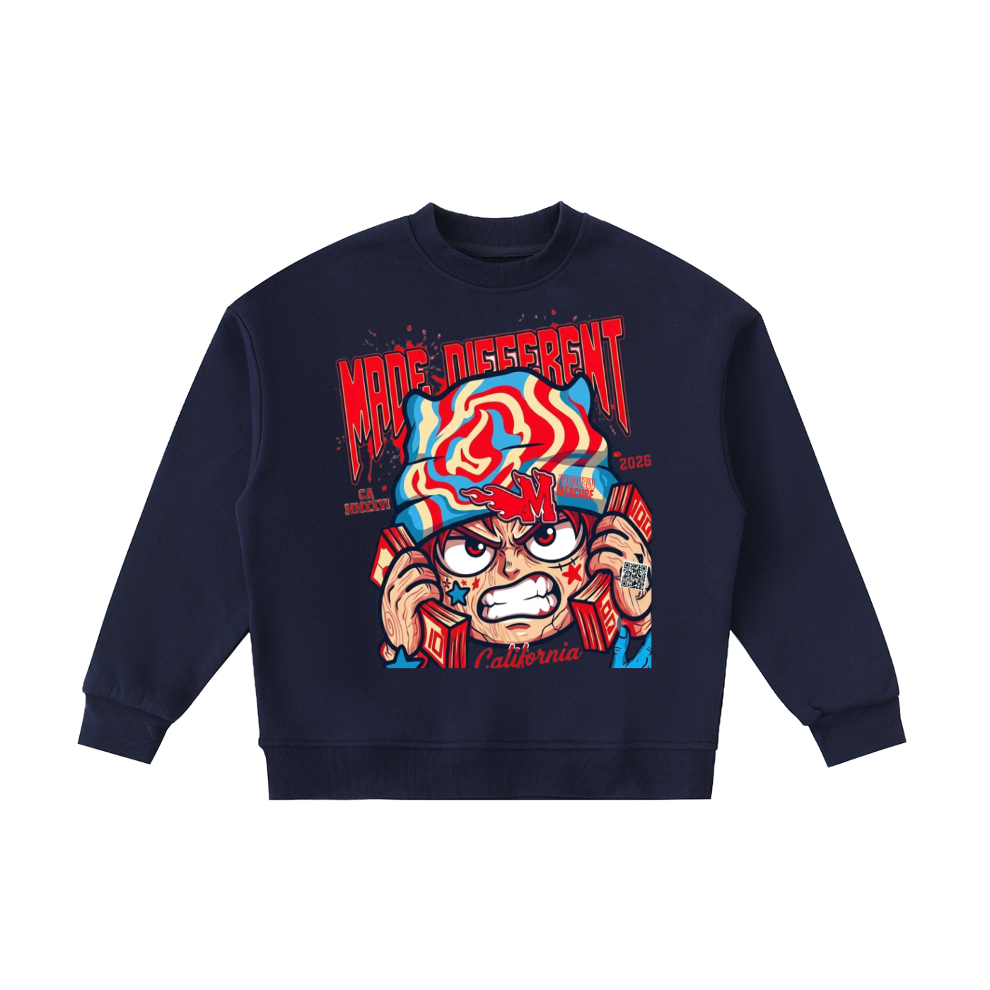 Essential Fleece Kids' Crewneck Sweatshirt ODMPOD