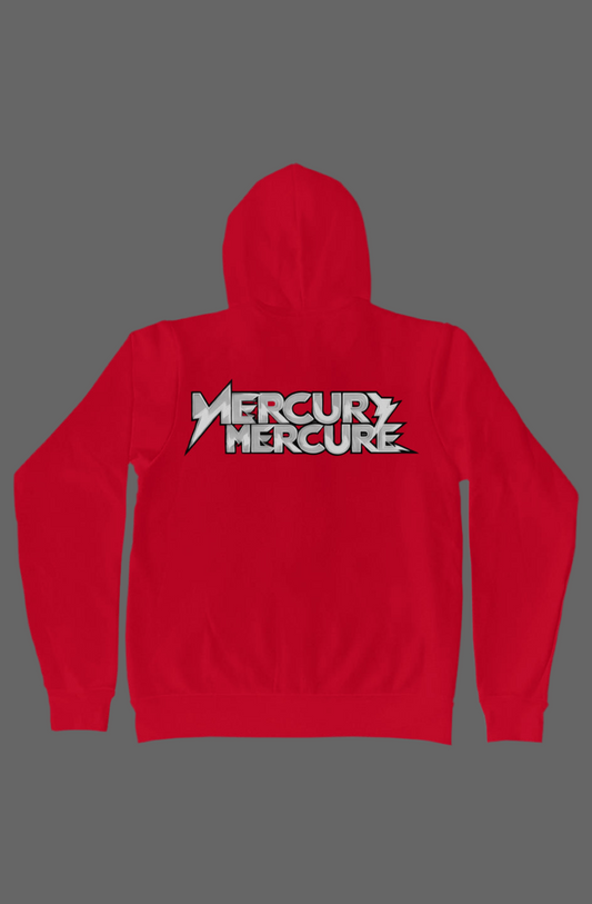 MERCURE CALI RED men’s embroidered zip hoody
