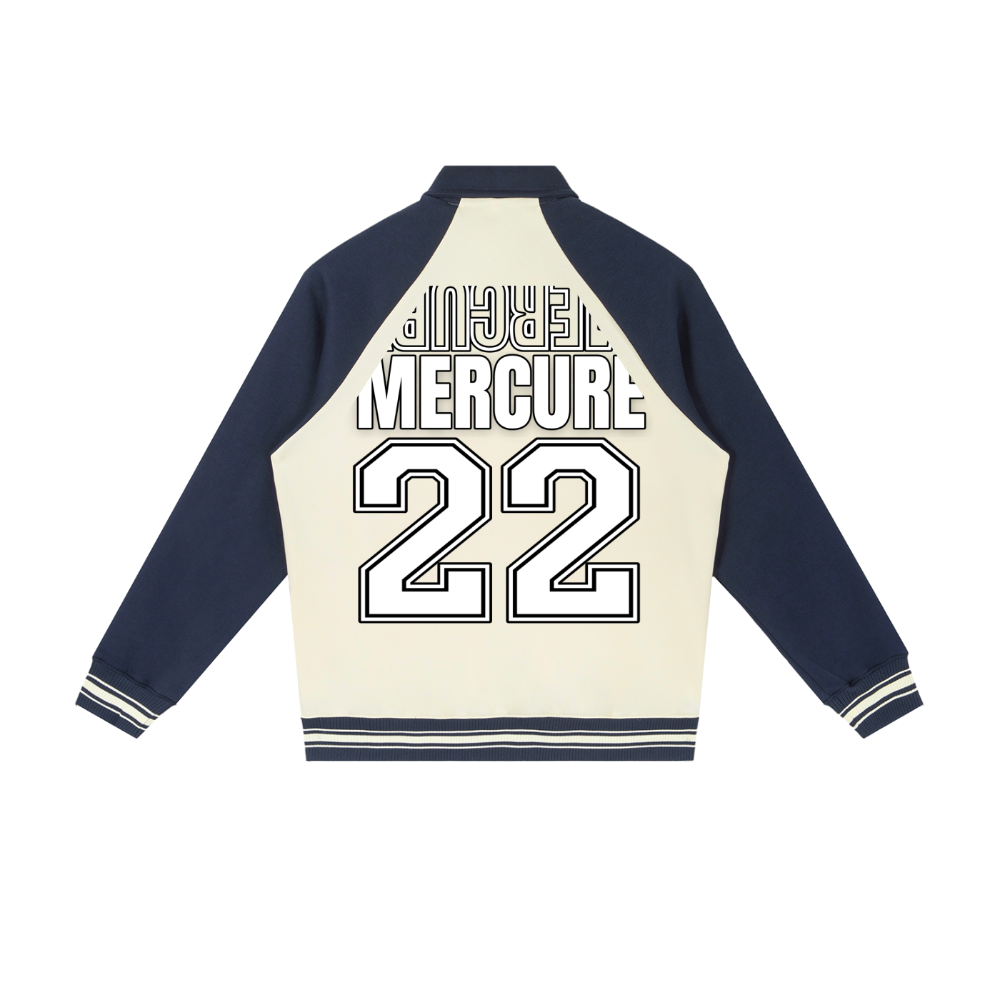 Contrast Raglan Sleeve Baseball Jacket ODMPOD