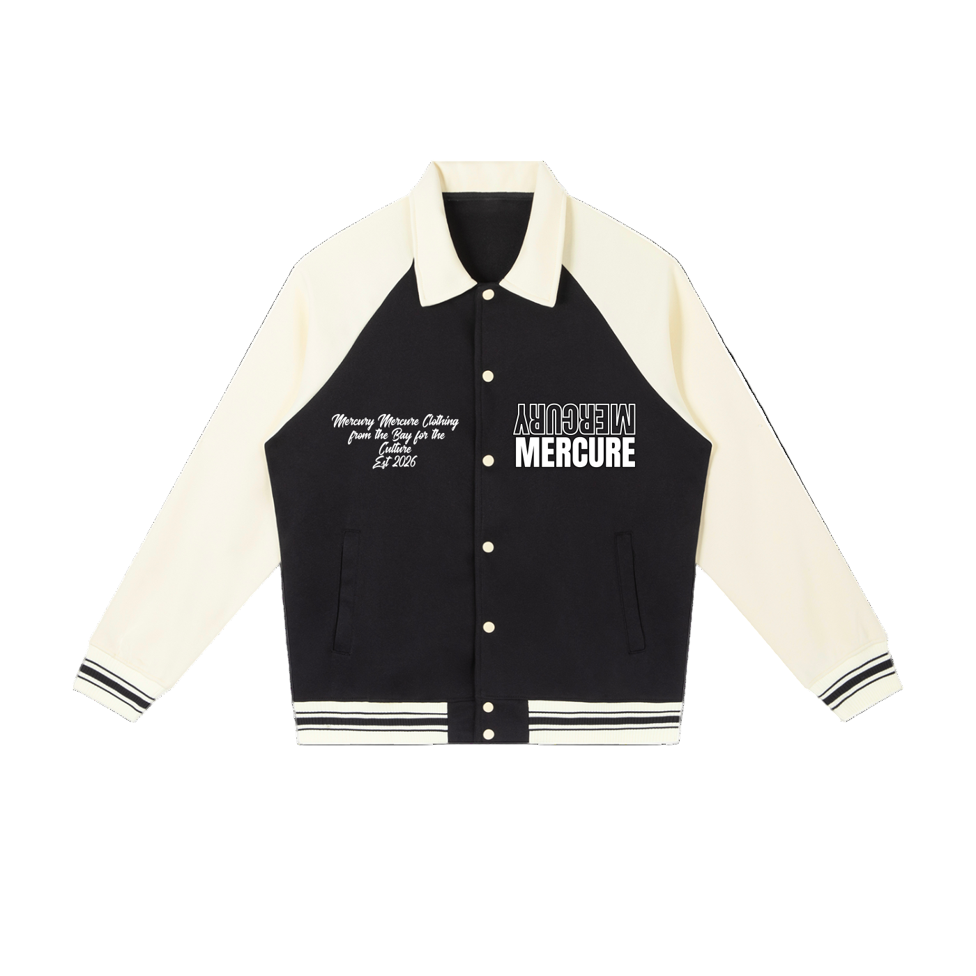 Contrast Raglan Sleeve Baseball Jacket ODMPOD