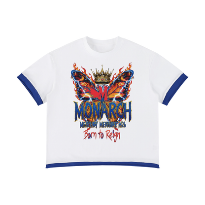 Mercure monarch Unisex Boxy Color Block T-Shirt ODMPOD