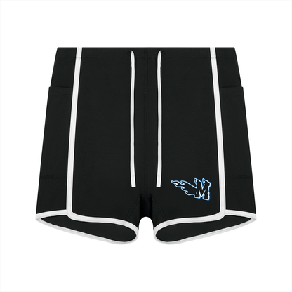 Women's High Rise Color Block Yoga Shorts ODMPOD
