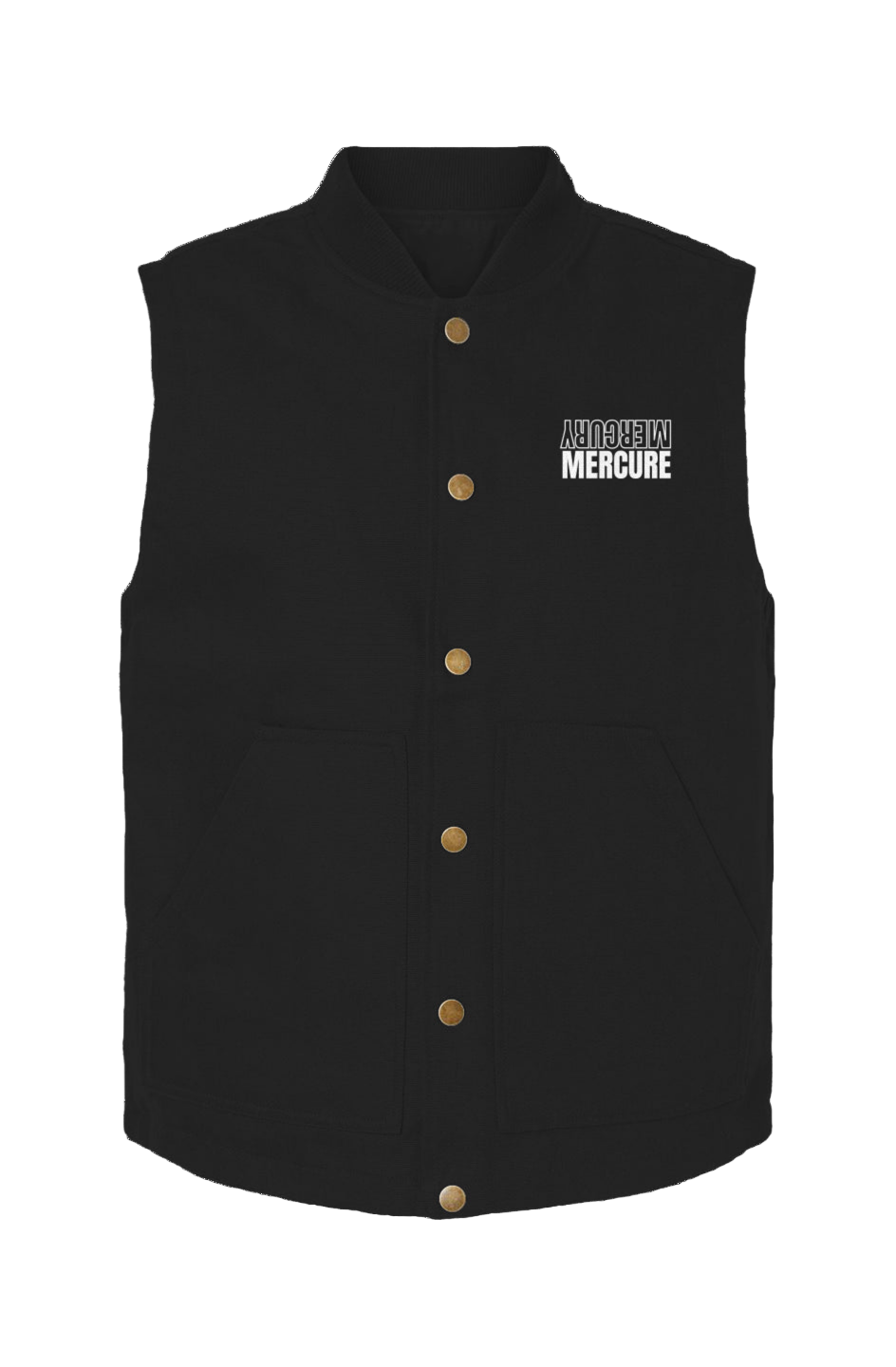 Mercure embroidery logo Insulated Canvas Workwear Vest Apliiq