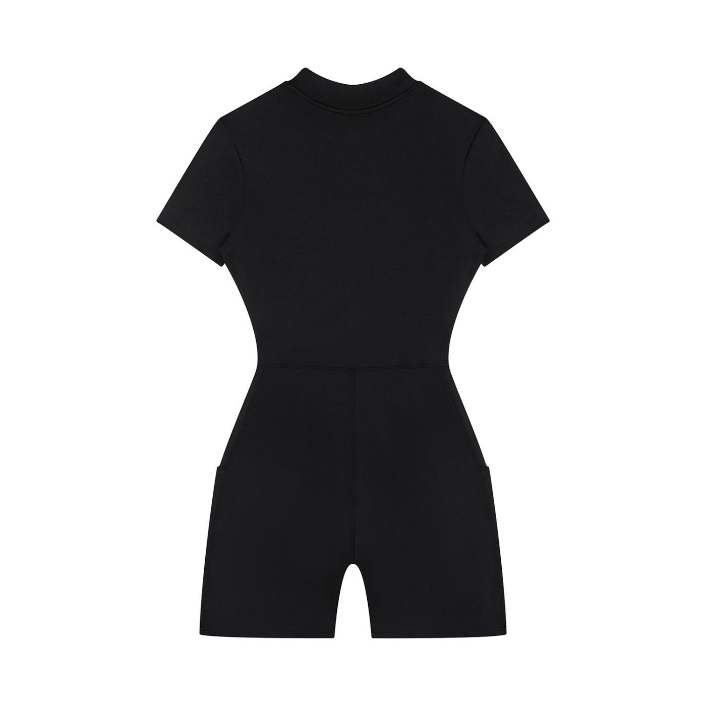 Women's Quarter-Zip Short Sleeve Romper ODMPOD