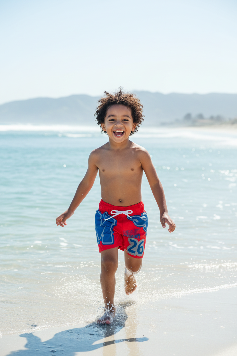 MERCURE Kids Swim Trunks - Solar Wave Subliminator