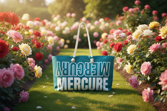 MERCURE AQUA BLUE OVERSIZED WEEKENDER BAG MERCURY MERCURE