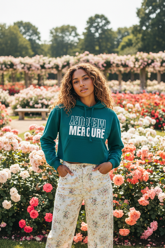 Lady Mercure Cropped Fleece Hoodie