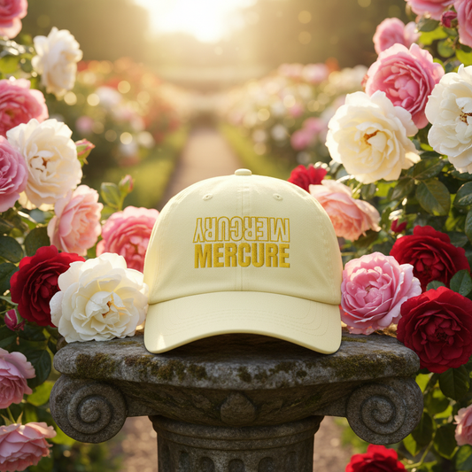 Pastel Yellow Baseball Hat – Rose Garden
