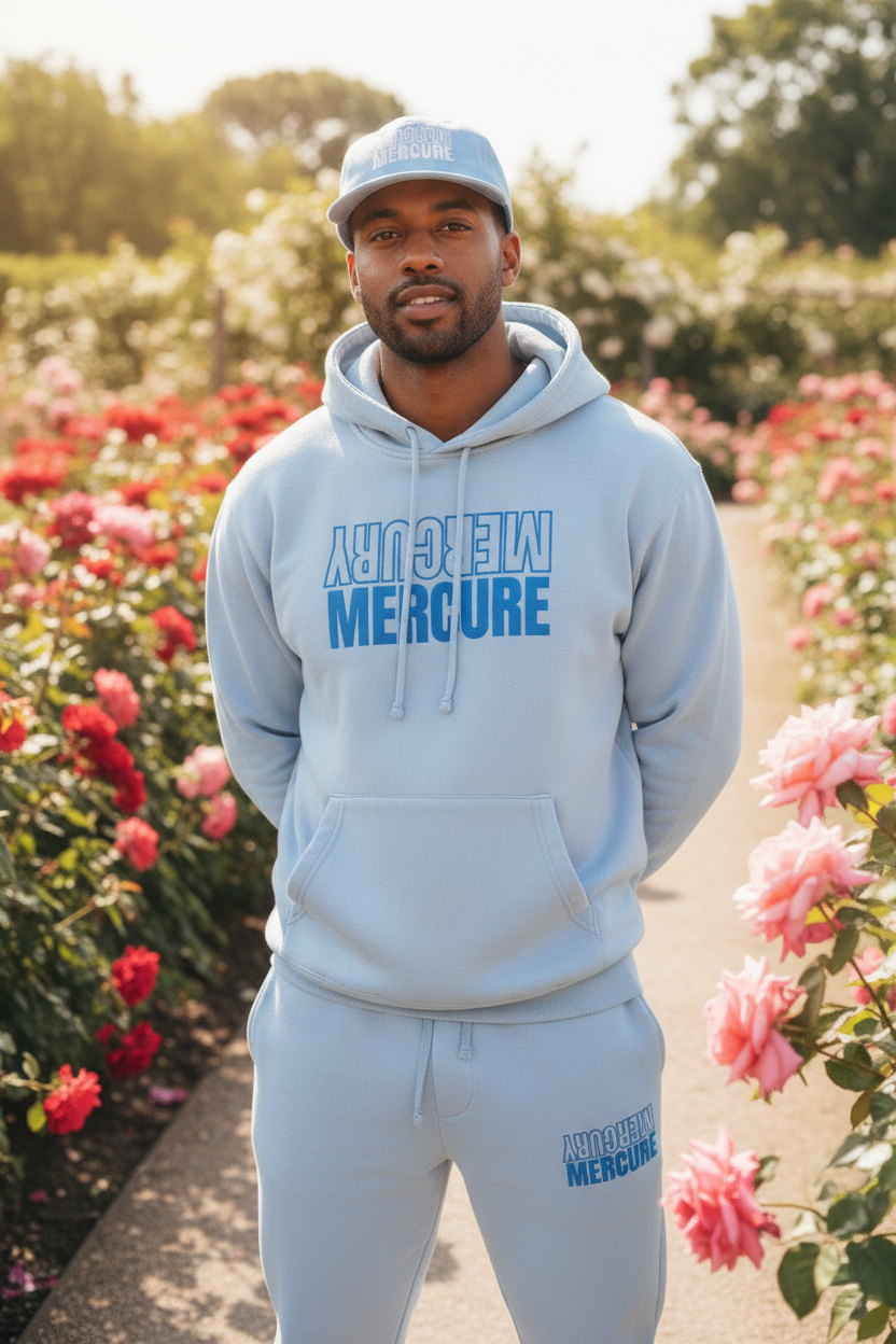 Surf Cap + Sky Blue Hoodie – Rose Garden